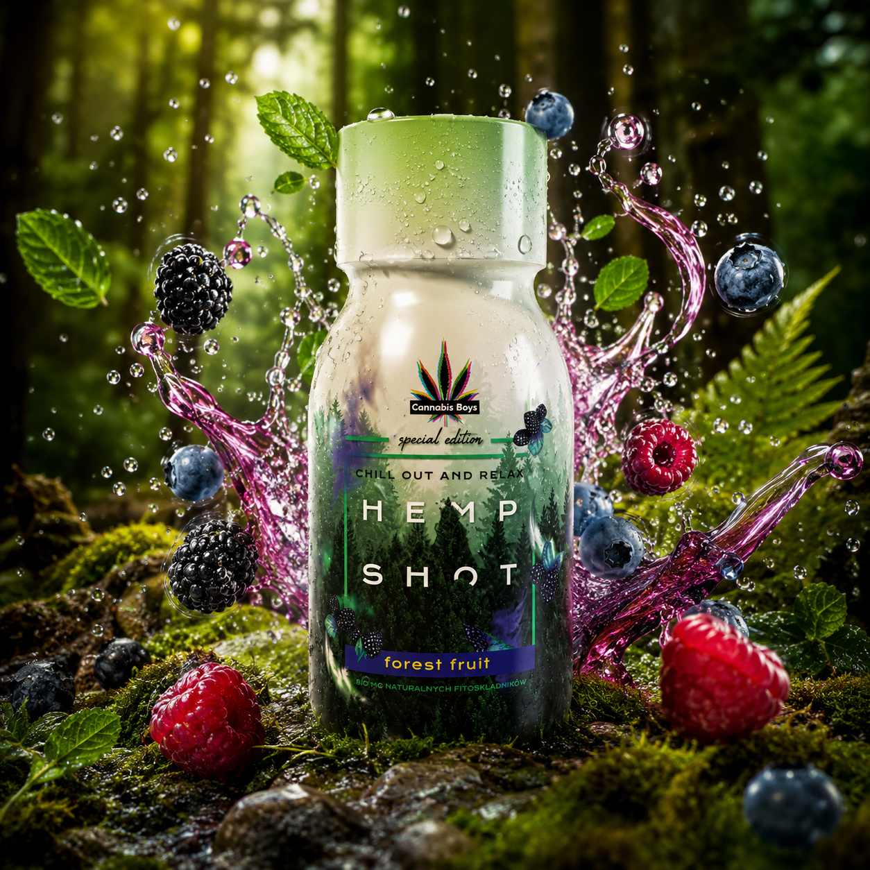 🫐🍎 Forest Fruit - owoce leśne | Shot konopny | HEMP SHOT | Cannabis Boys™ - obrazek 2